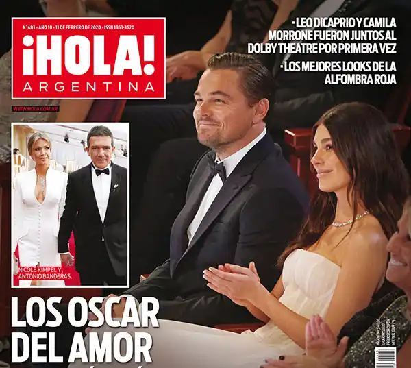 Leo DiCaprio y Camila Morrone juntos en los premios Oscar