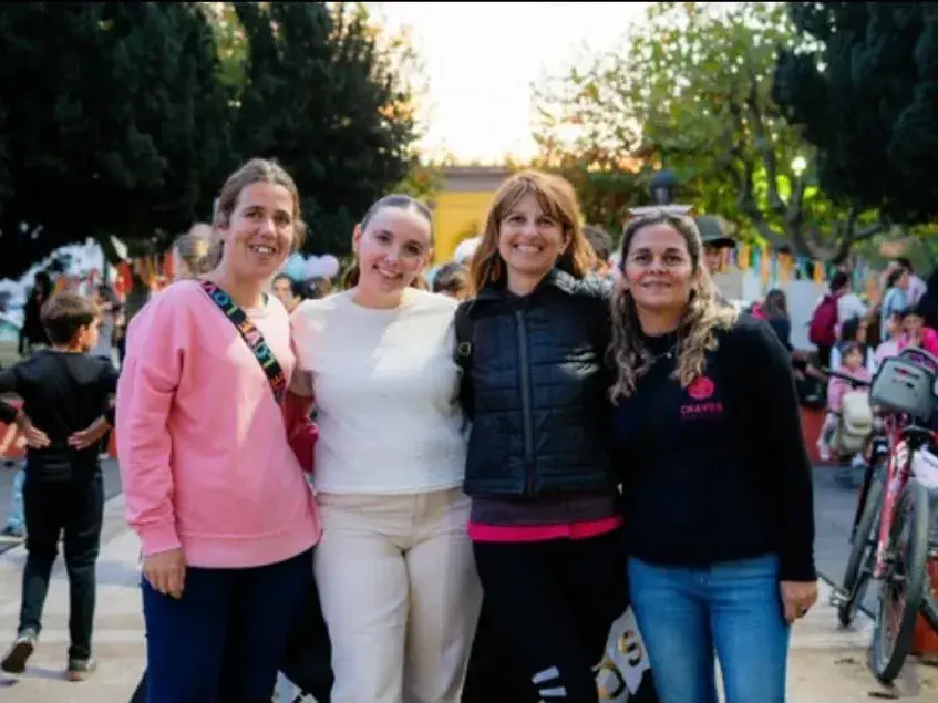 Mailén Roché junto a Johana Brunero, Paola Brito y Mariana Ganín. (No están en la foto, pero también son parte del equipo ‘Nati’ De Francisco y ‘Sol’ Fernández