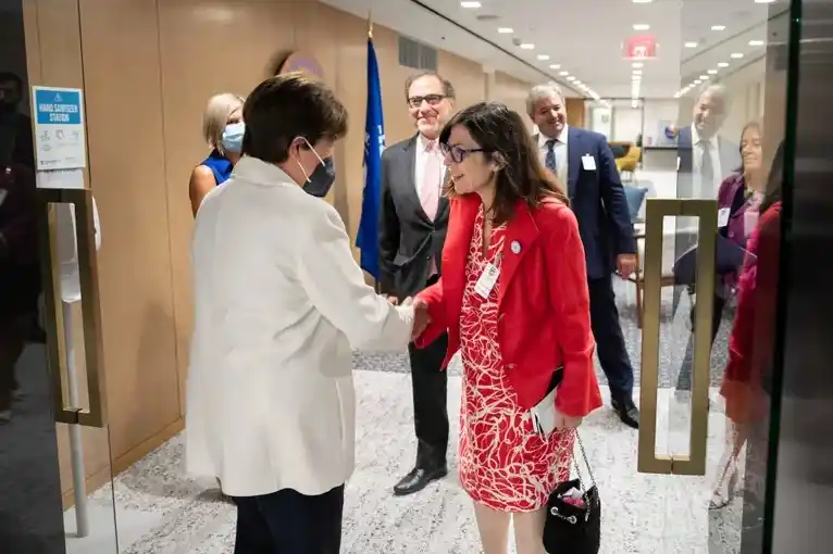 La directora del FMI valoró el "esfuerzo" de Silvina Batakis
