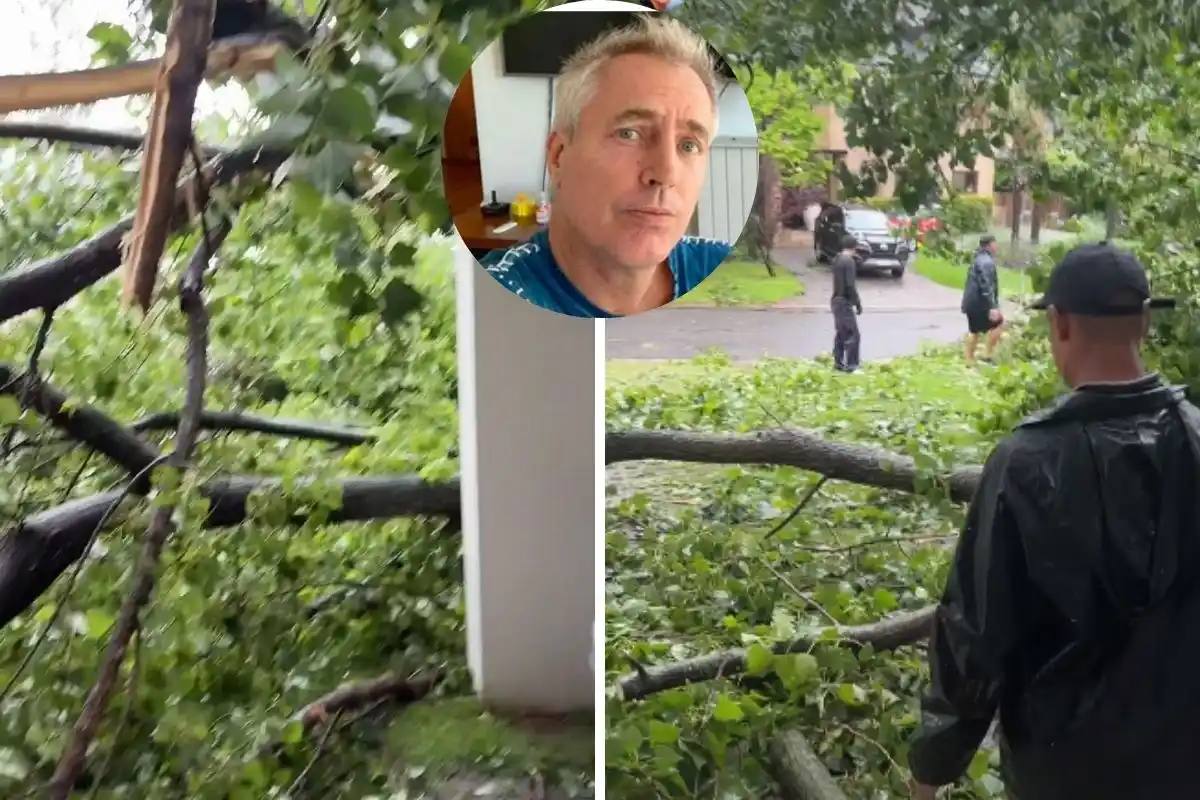 Marley expresó su sorpresa ante la magnitud del temporal y cómo afectó su residencia