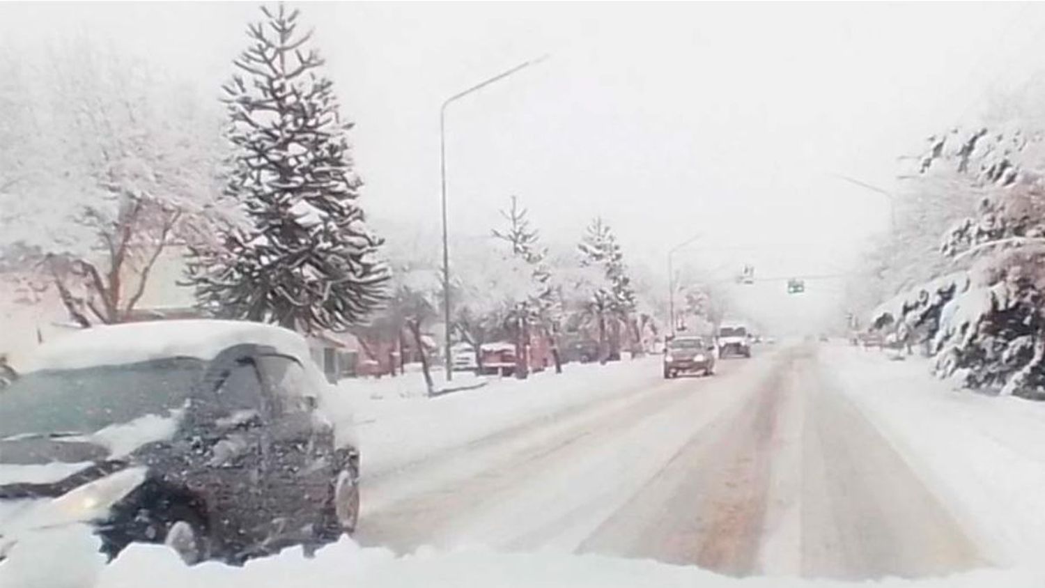 Intenso temporal de nieve en la ciudad de Neuquén: suspenden todas las actividades