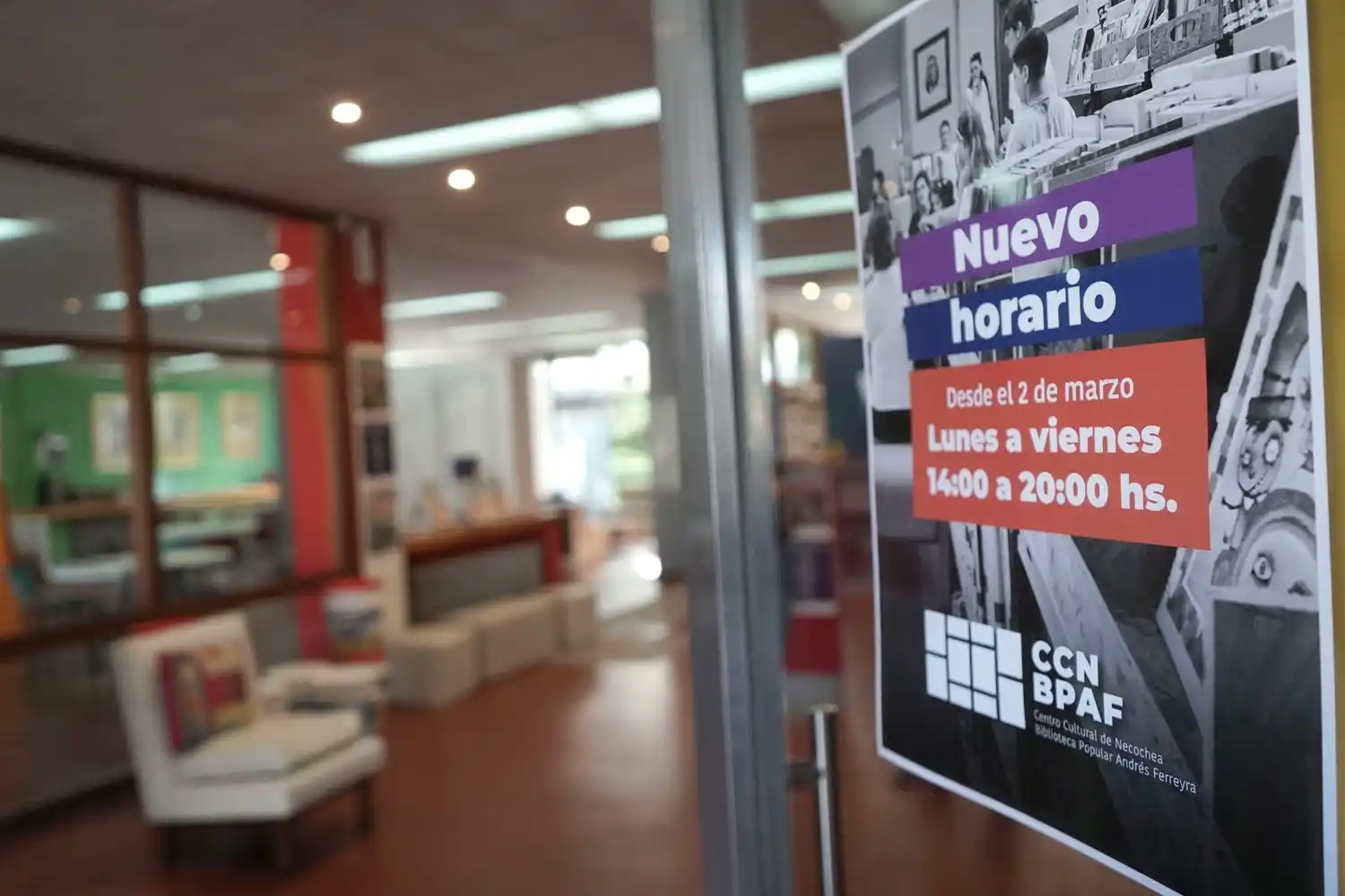 Nuevo horario. El Centro Cultural ya funciona de 14 a 20 de lunes a viernes