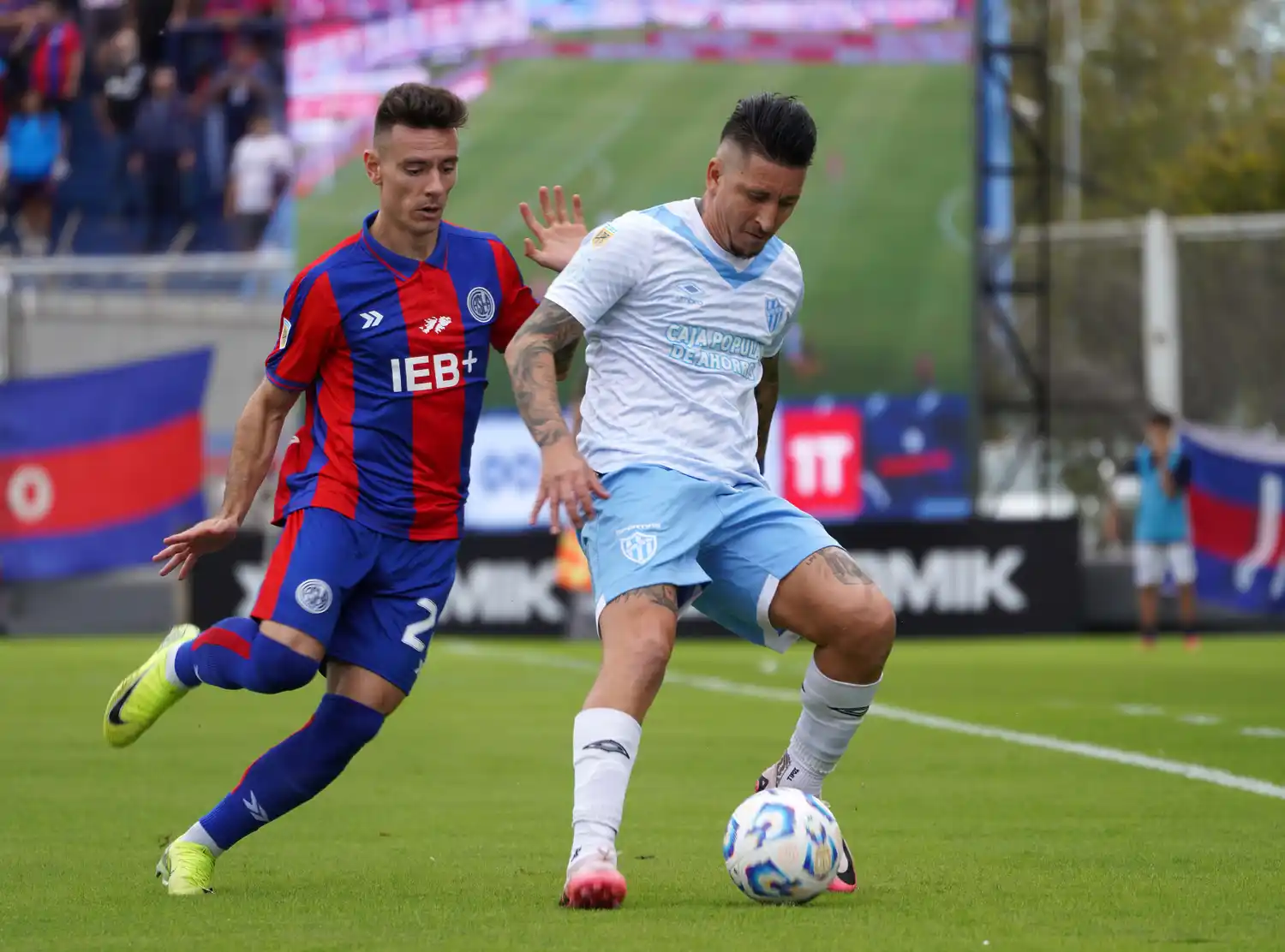 Braida, en el anterior partido de San Lorenzo como local, 1-0 sobre Atlético Tucumán.
