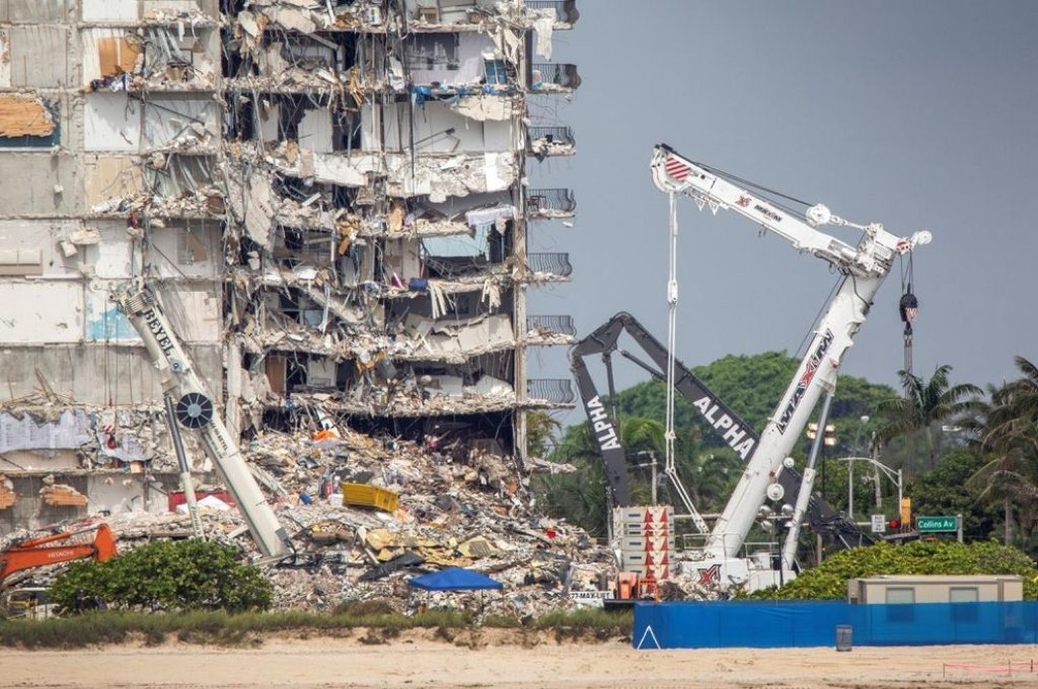 La amenaza del huracán Elsa complica las tareas de rescate en Miami