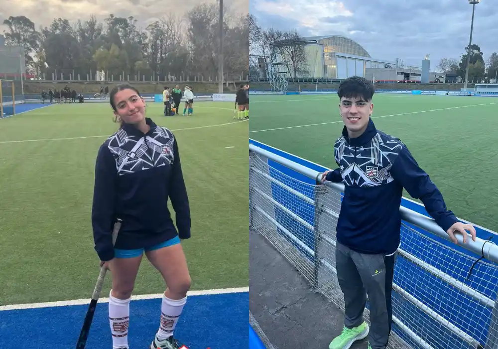 Azul Zubiria y Genaro Mascaró particiapron de la Concentración Regional Bonaerense en Mar del Plata.