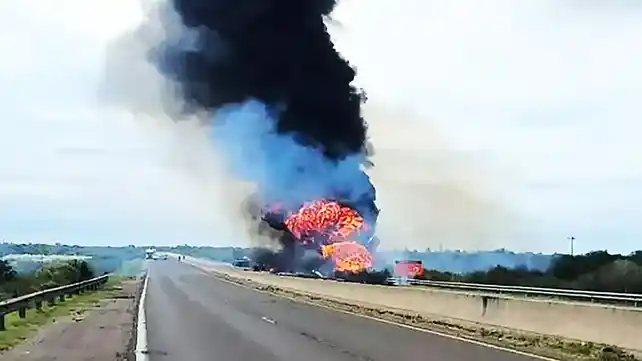 Ruta 14: confirmaron la identidad del camionero que murió tras el feroz choque e incendio