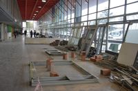 Con el servicio de transporte cortado, las obras de la Terminal avanzan a buen ritmo 