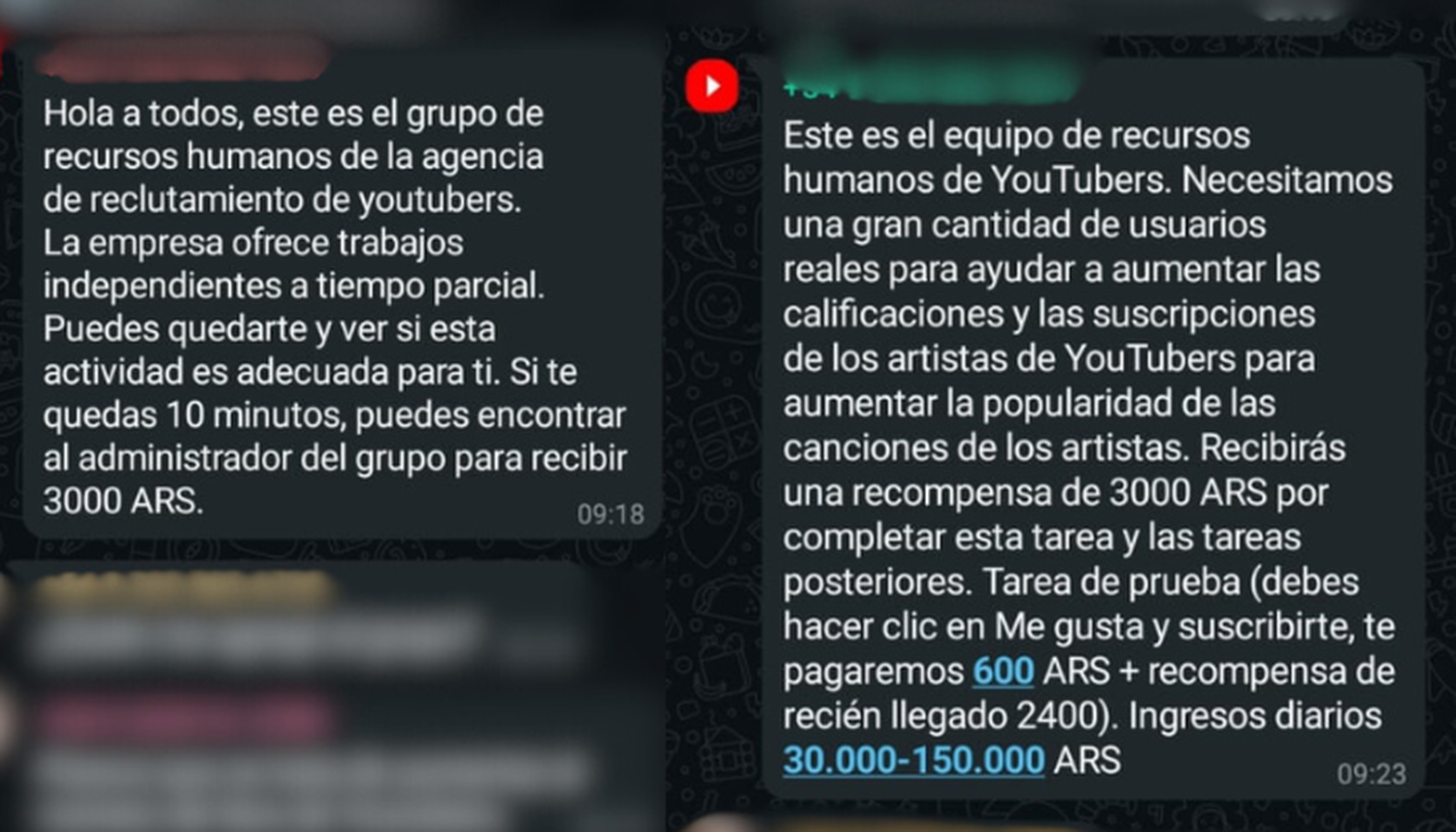 Criptoestafa vía Telegram