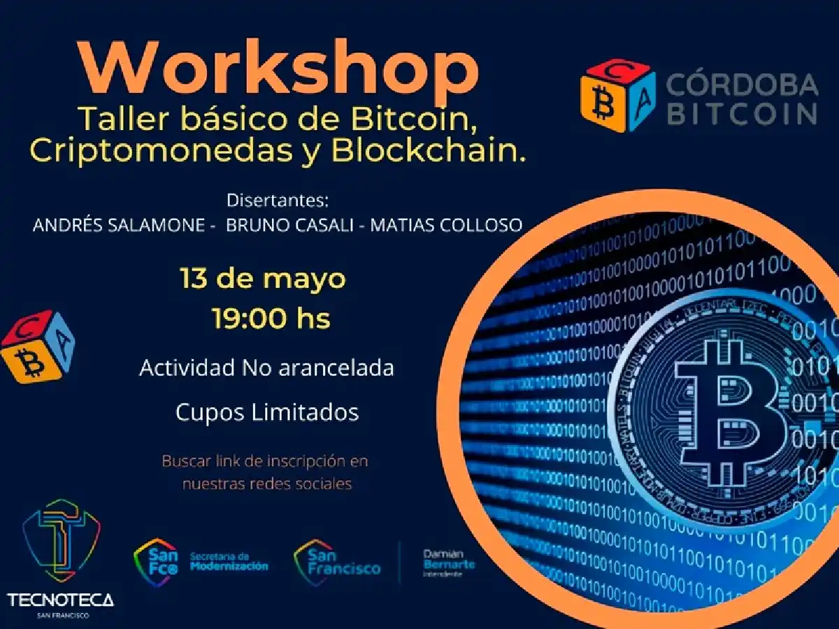 Workshop  en la Tecnoteca sobre bitcoin, criptomonedas y blockchain
