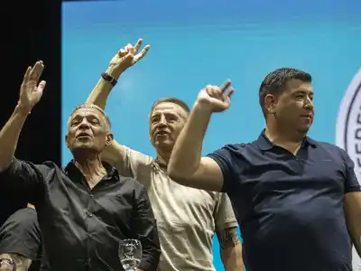 Arguello, Sola y Jerónimo, la nueva cúpula de la CGT.