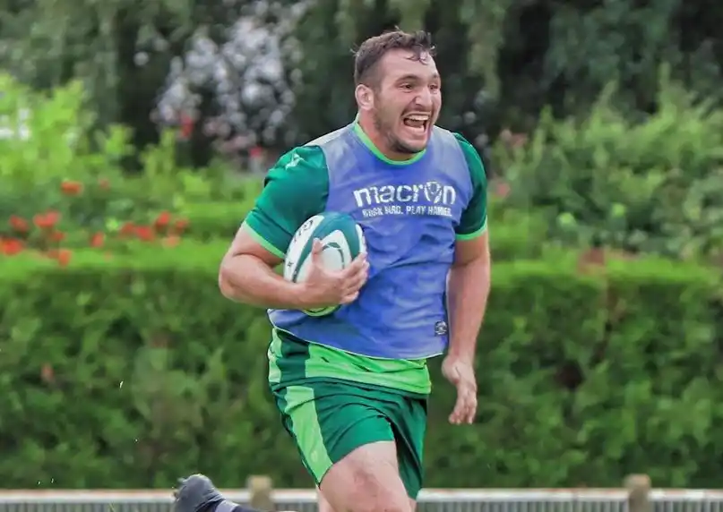 Calles estuvo en el último ensayo de Section Paloise