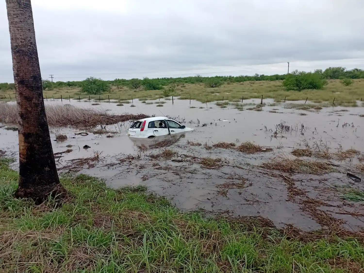 Cinco efectivos policiales de Rafaela despistaron y volcaron en Ruta 2