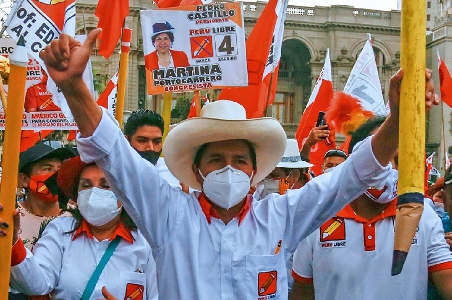 Terminó el escrutinio en Perú y ganó Pedro Castillo