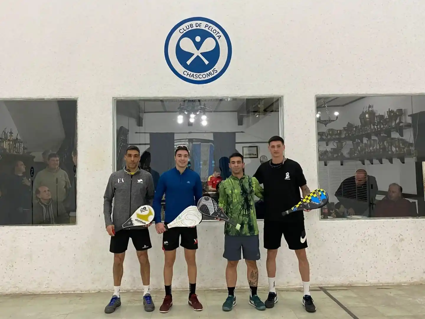 Andrés Villegas y Ariel Ugartemendía ganaron el triangular de primera división en el club de Pelota Chascomús