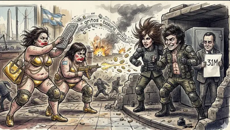 Todos contra Adorni. El jefe de Gabinete resiste apoyado por Javier y Karina Mieli.