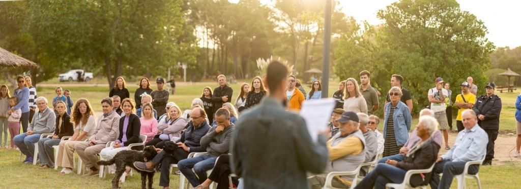 Homenajearon a un vecino histórico en el aniversario de balneario San Cayetano