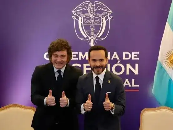 El Presidente se reunió con Abelardo de la Espriella, referente de la derecha colombiana y aliado político del libertario.