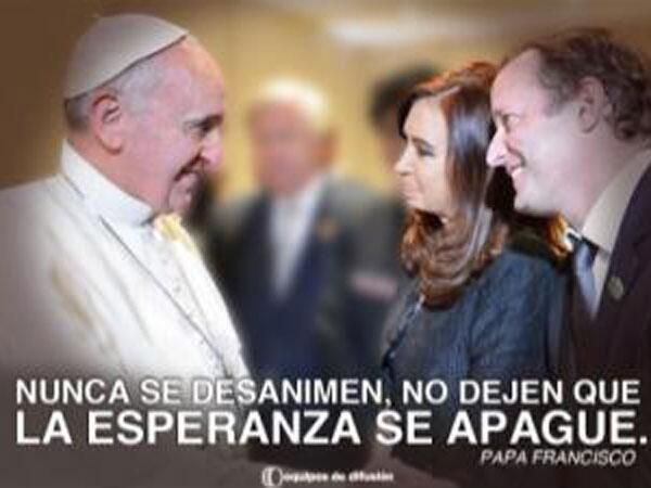 Elecciones 2013: Polémica por el afiche de Cristina, Francisco e Insaurralde