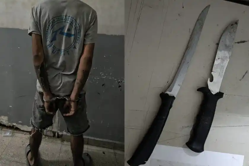 Detenido en zona noroeste.