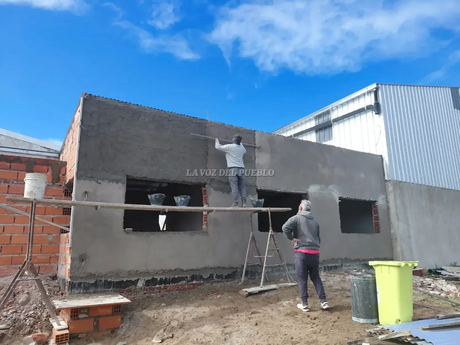 En la Escuela Secundaria 10 de Claromecó se está realizando la construcción de cocina y comedor
