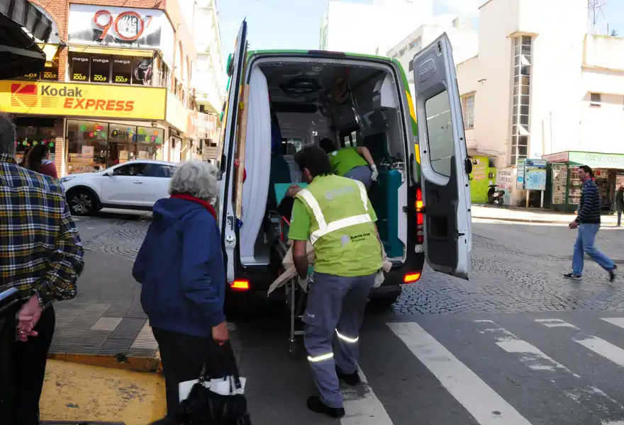 Atropellaron a una mujer mayor en el centro 