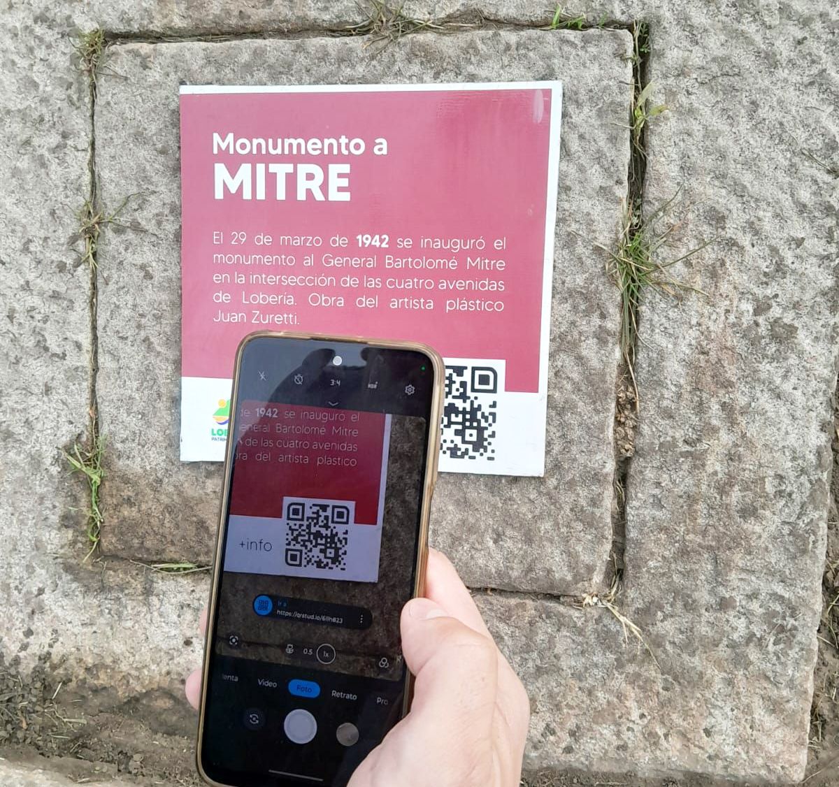 Más información. Cada monumento comentará con un QR para escanear