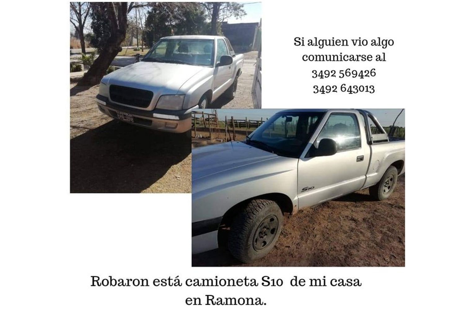 Dejó la camioneta estacionada en el patio y se la robaron durante la noche