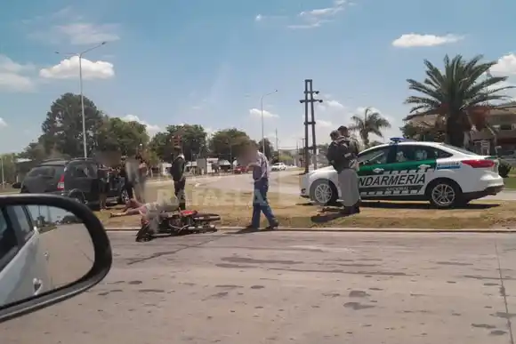 Accidente en Ruta Nacional 34 y Luis Fanti: una mujer tuvo que ser asistida por los uniformados
