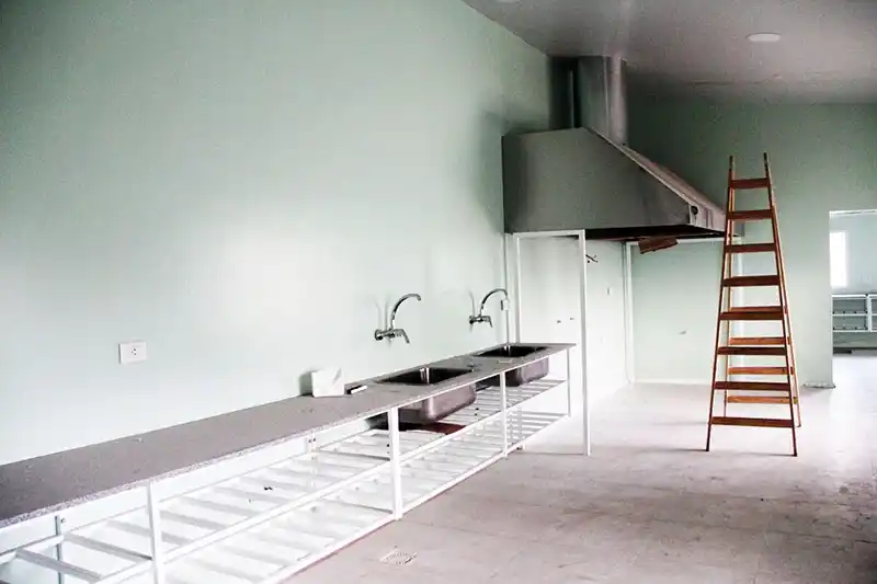 Última etapa de la sala de elaboración de alimentos