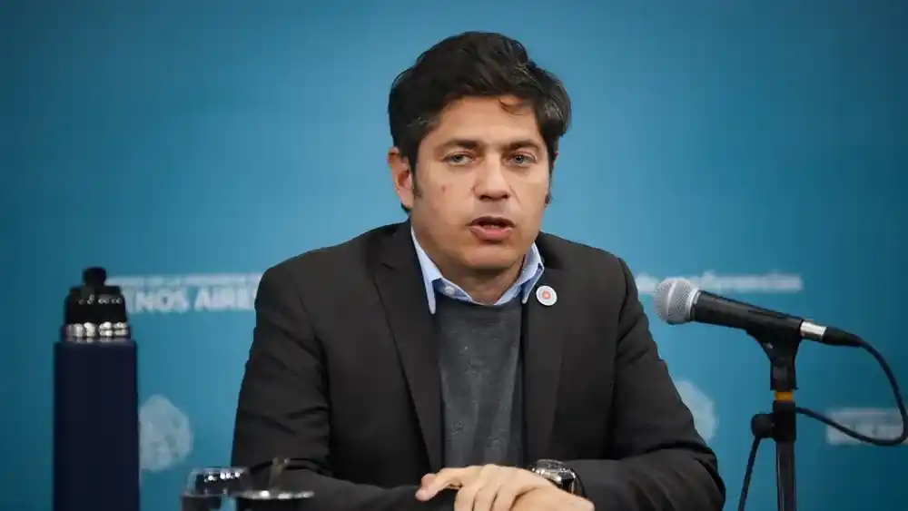 El gobernador Axel Kicillof