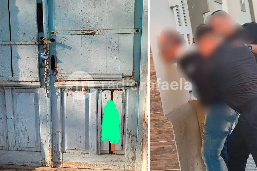 Rompió una puerta y se metió para robar: lo vieron justo y lo agarraron con “las manos en la masa”