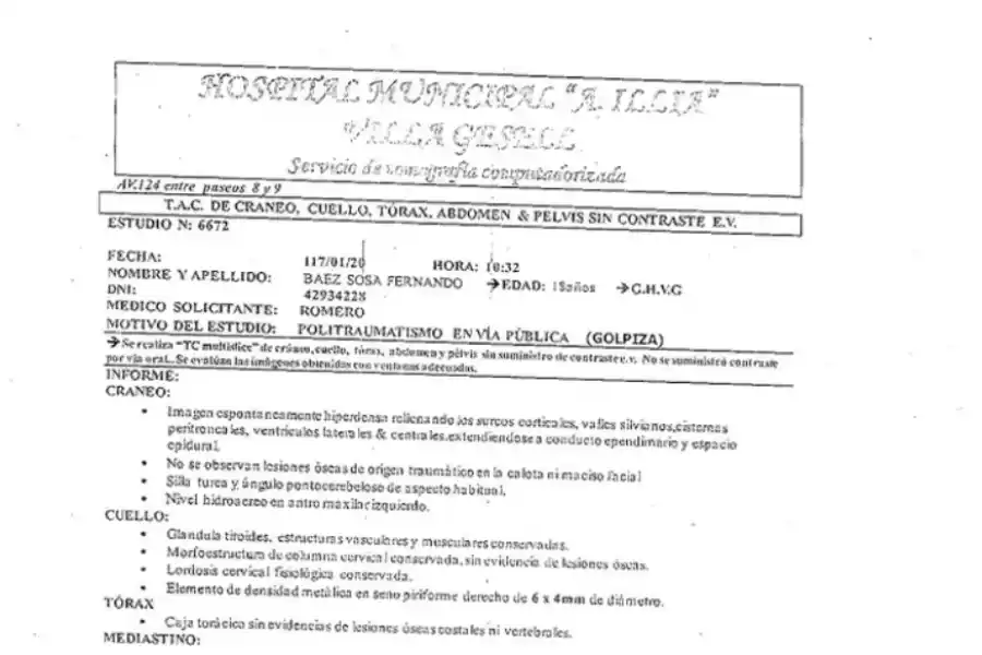 Estudios realizados en el Hospital Illia de Villa Gesell