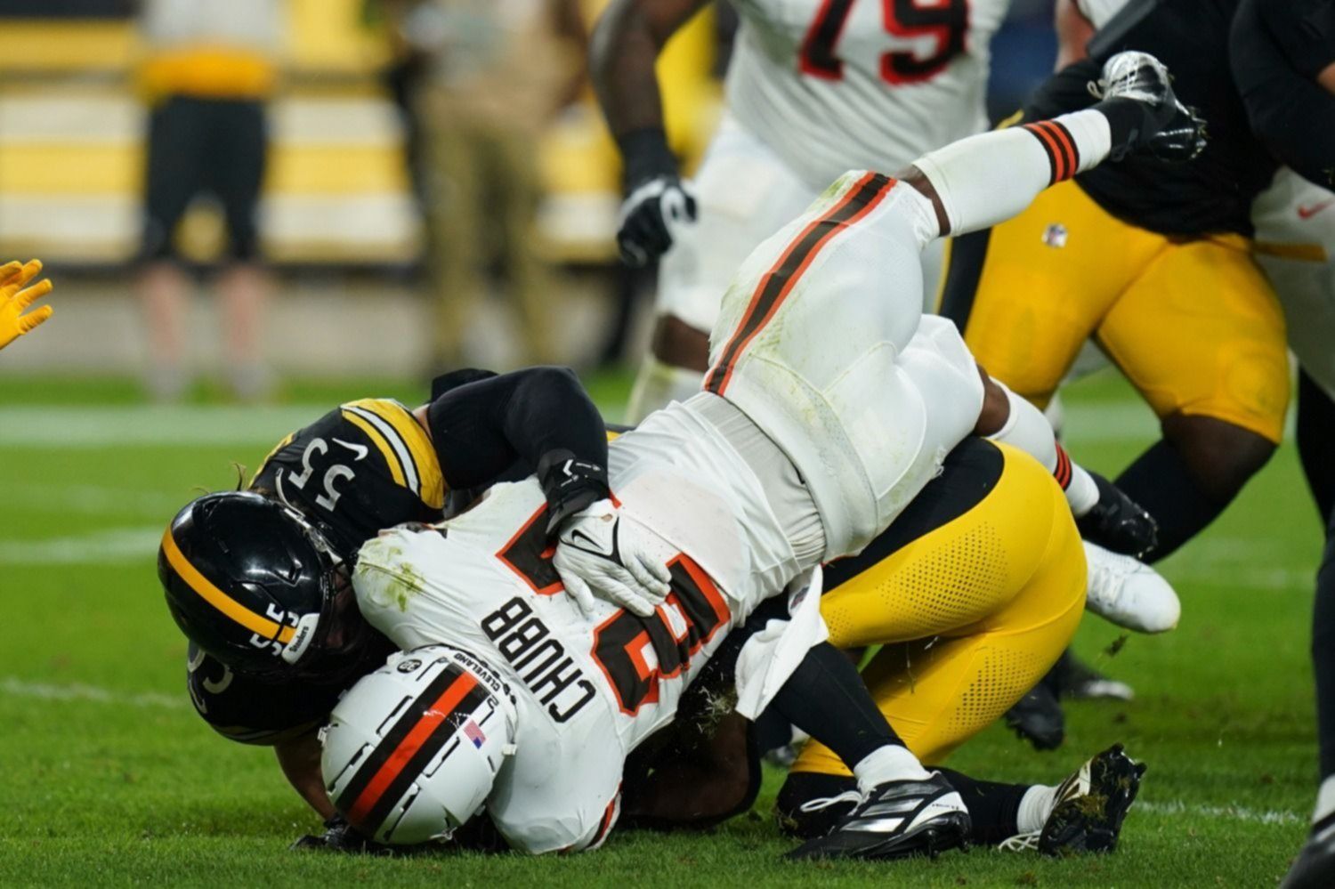 La impactante lesión de Nick Chubb