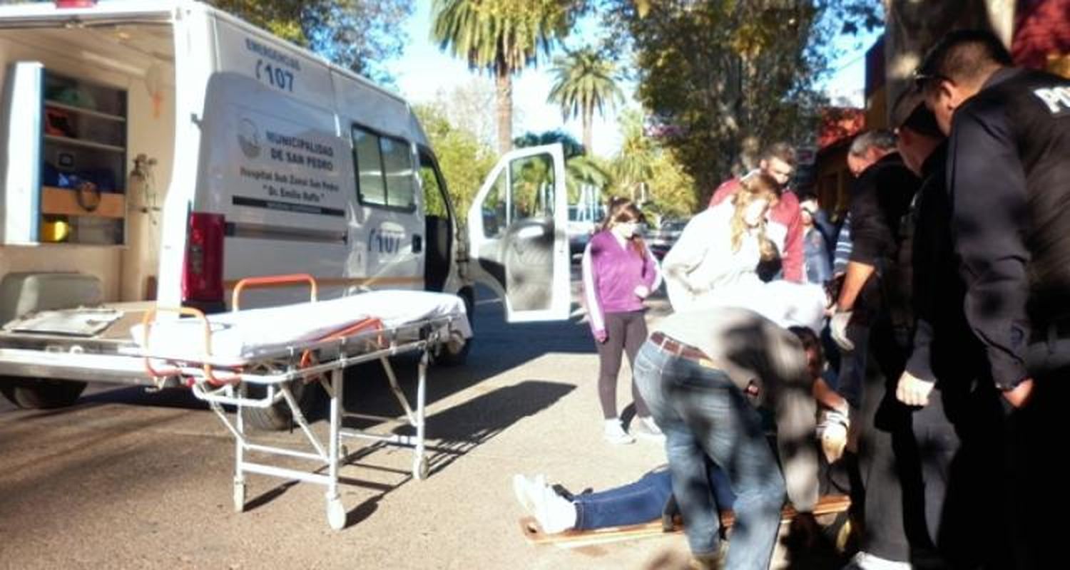 Accidente en 25 de Mayo y Boulevard Moreno
