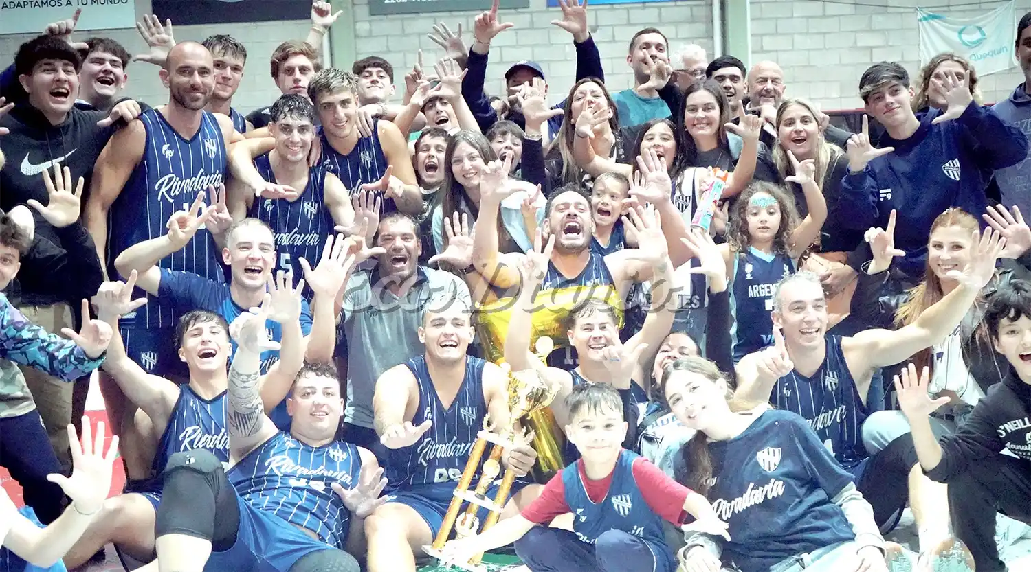 Siete títulos consecutivos logró Rivadavia, tras un nuevo triunfo sobre Centro Basko.