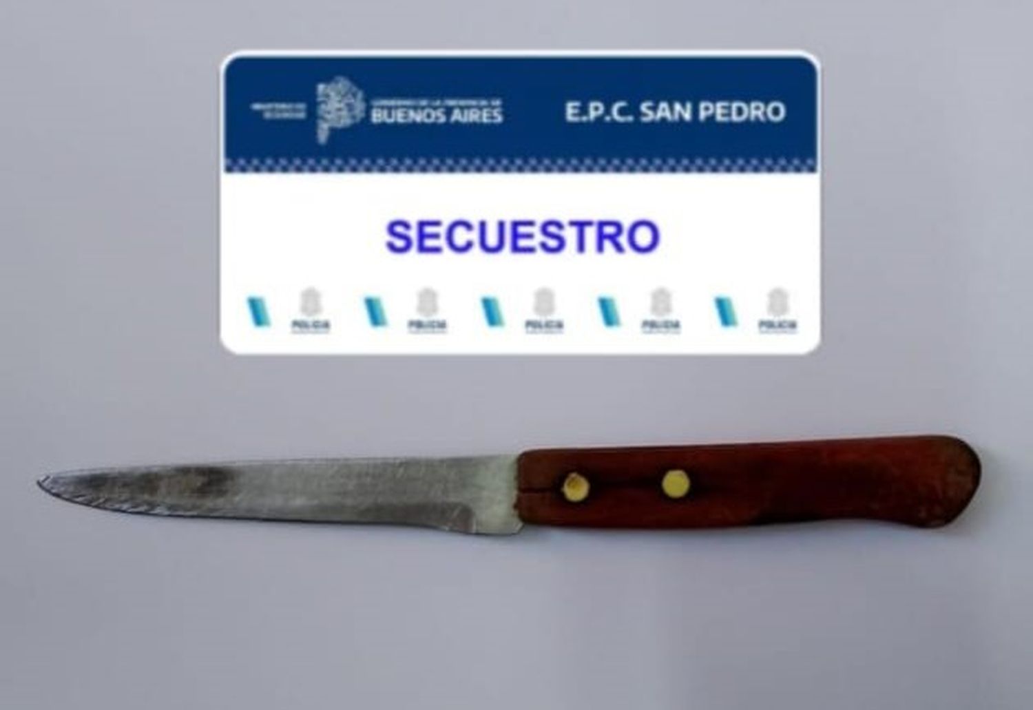 cuchillo secuestrado