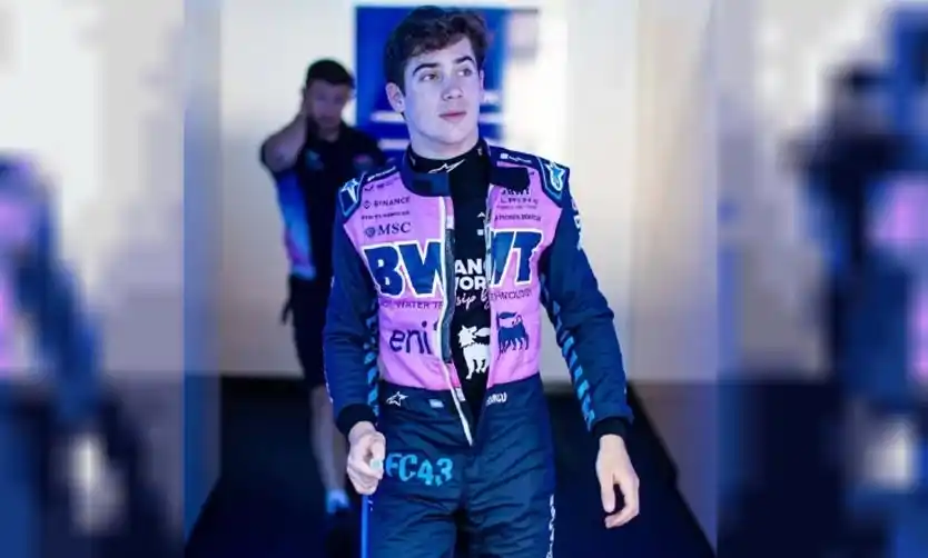 Colapinto, sobre su vuelta a la Fórmula 1: "El objetivo de hoy era terminar"