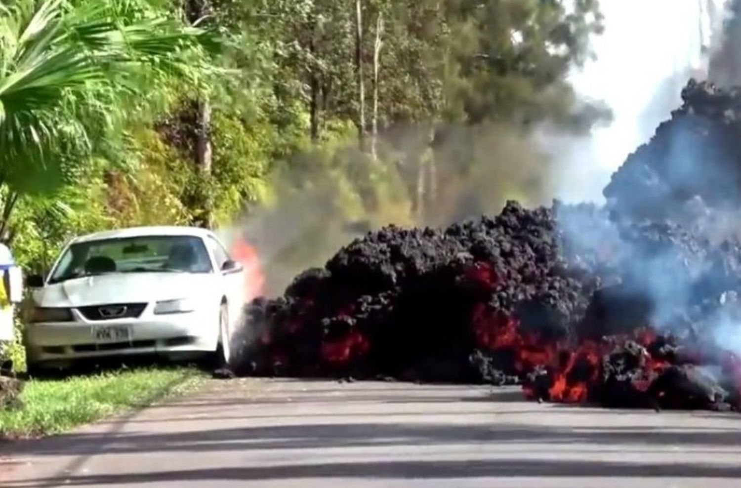 Hawaii: La lava de un volcán destruye gran parte de la ciudad