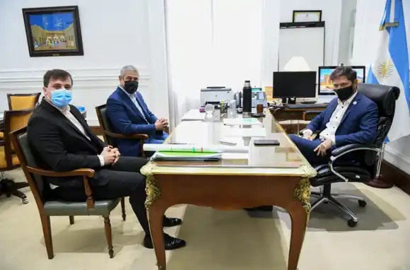 Kicillof con Ferraresi y Chornobroff: Repasaron los avances de las obras en Avellaneda