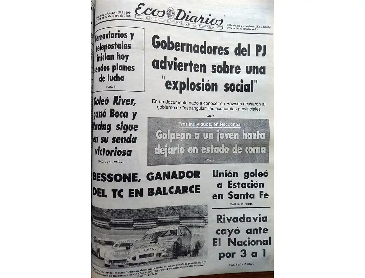 Lunes 24 de octubre de 1988