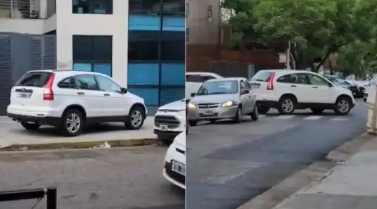 Video: circuló una cuadra por la vereda en pleno centro en Catamarca y lo sancionarán