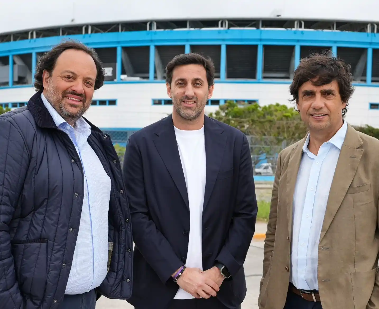 Martín Ferré, Diego Milito y Hernán Lacunza