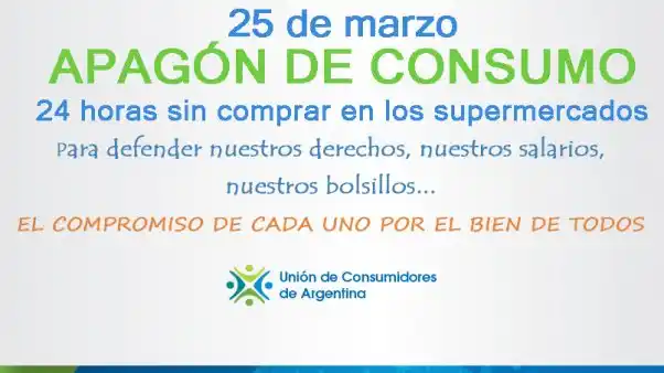Inflación: Convocan a un "apagón de consumo" en supermercados