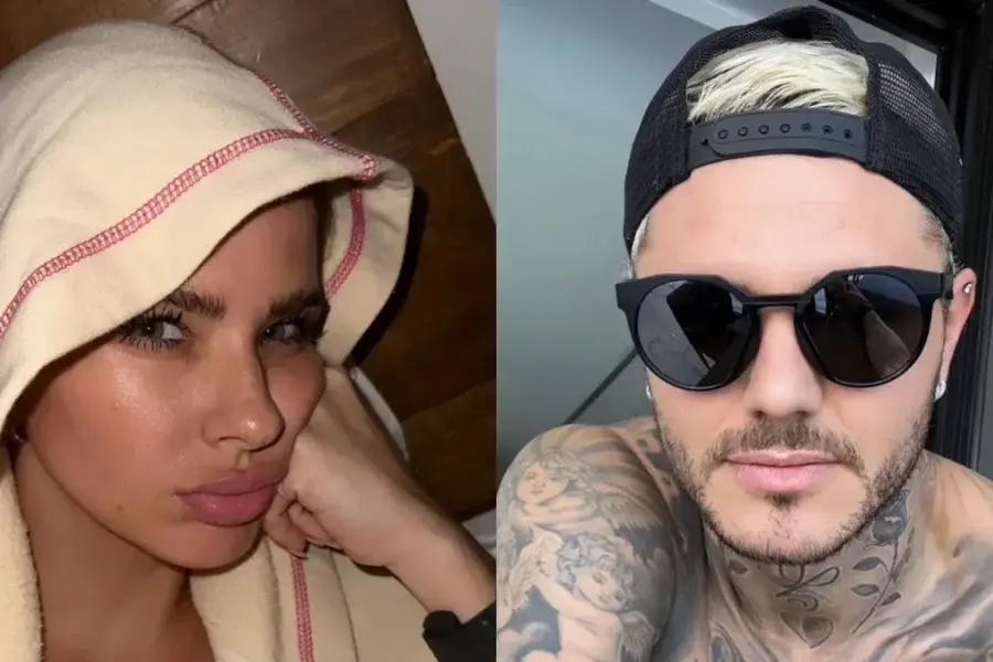 La China Suárez y Mauro Icardi juntos en un local de comida rápida