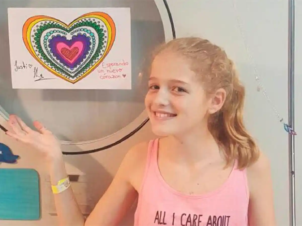 La familia de Abril tuvo la voluntad de donar su corazón para Justina, pero no pudo ser