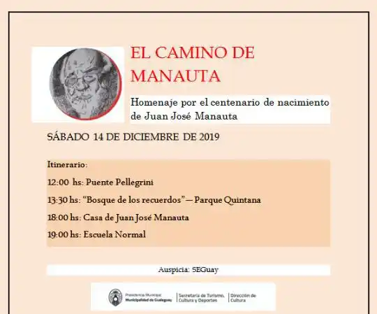 Se realizarán actividades por el centenario del Natalicio de Juan José “Chacho” Manauta