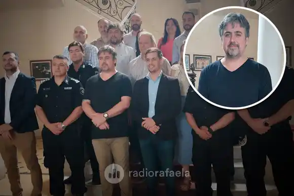Pablo Cococcioni en su visita a la ciudad: "Este modelo que se implementó en Rosario y Santa Fe, queremos llevarlo a Rafaela"