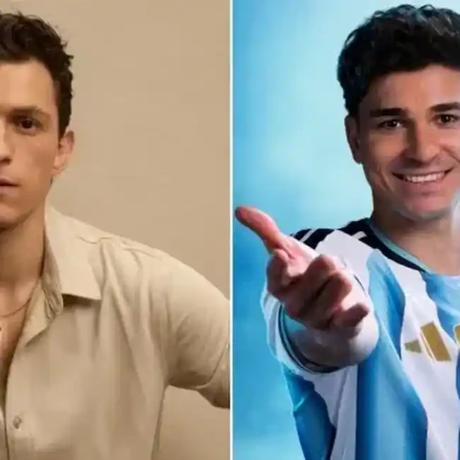 Toma Halland y Julián Álvarez ambos son "spiderman"