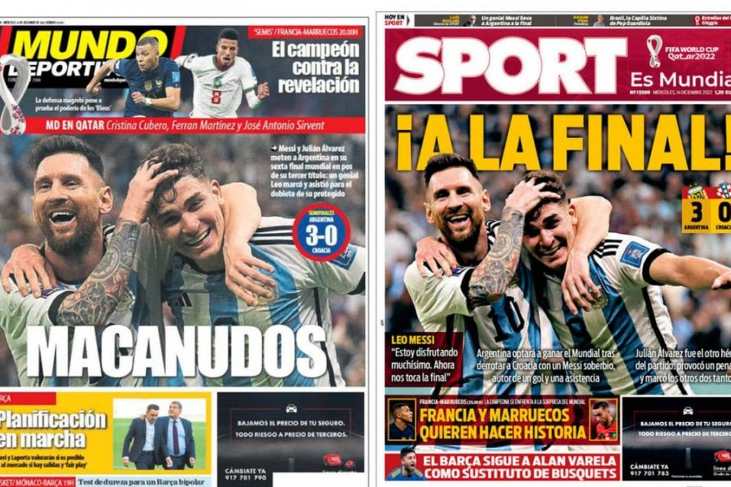 Messi en la portada de todos los medios del mundo