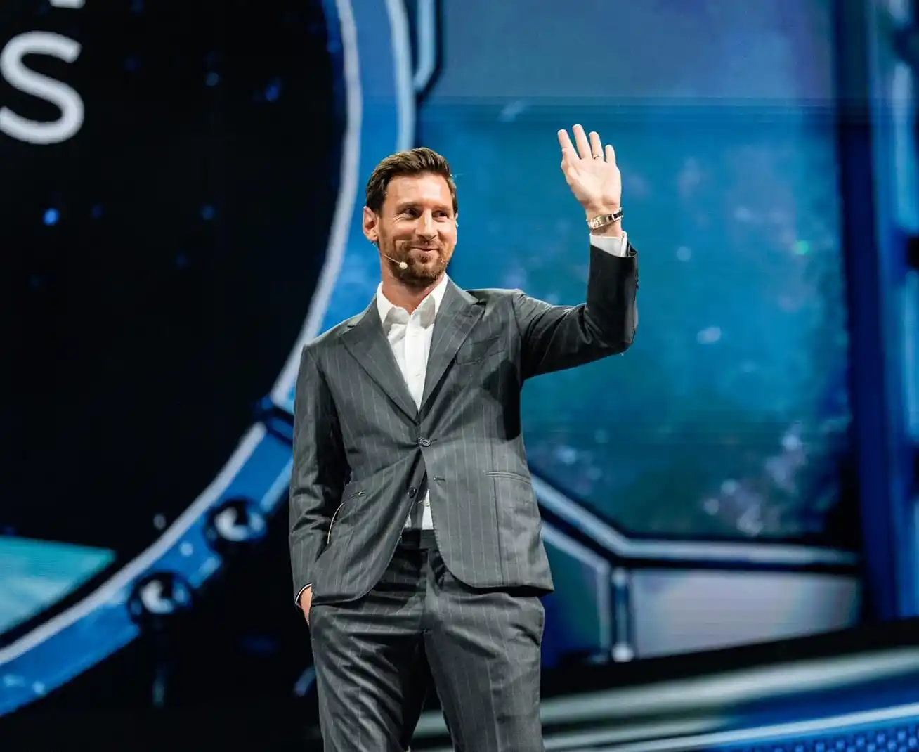 Messi habló en el America Business Forum y fue homenajeado.